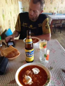 We had lunch mostly in roadside restaurants