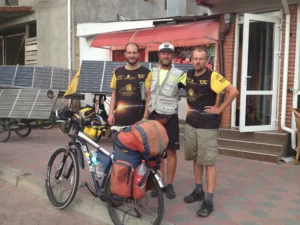 Russian cyclist heading from Novosibirsk to Minsk