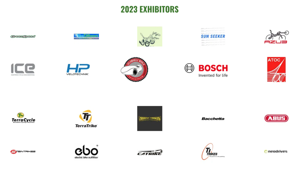 List of recumbent manufacturers exhibiting at the Cycle-Con 2023