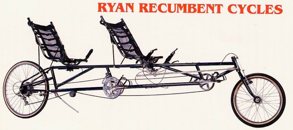 ryan recumbents duplex tandem