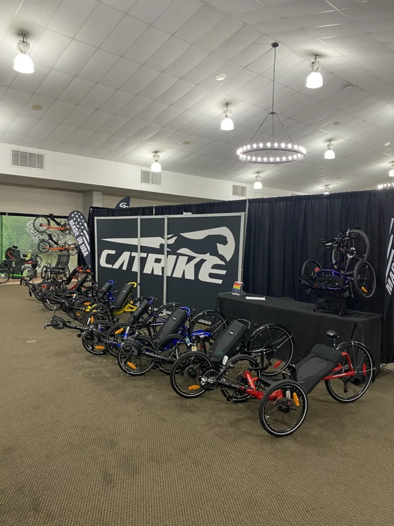 After being absent last year, this year Catrike was displaying all of their models including the new MAX with a high maximum rider's weight. And they liked the show so much that Mark Egeland, Catrike's general manager, was already planning more staff and more demo bikes to take to Cycle-Con next year.