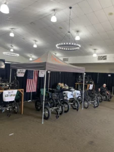 Ti-Trikes also had a large and well-staffed booth, with the quad getting a lot of attention.
