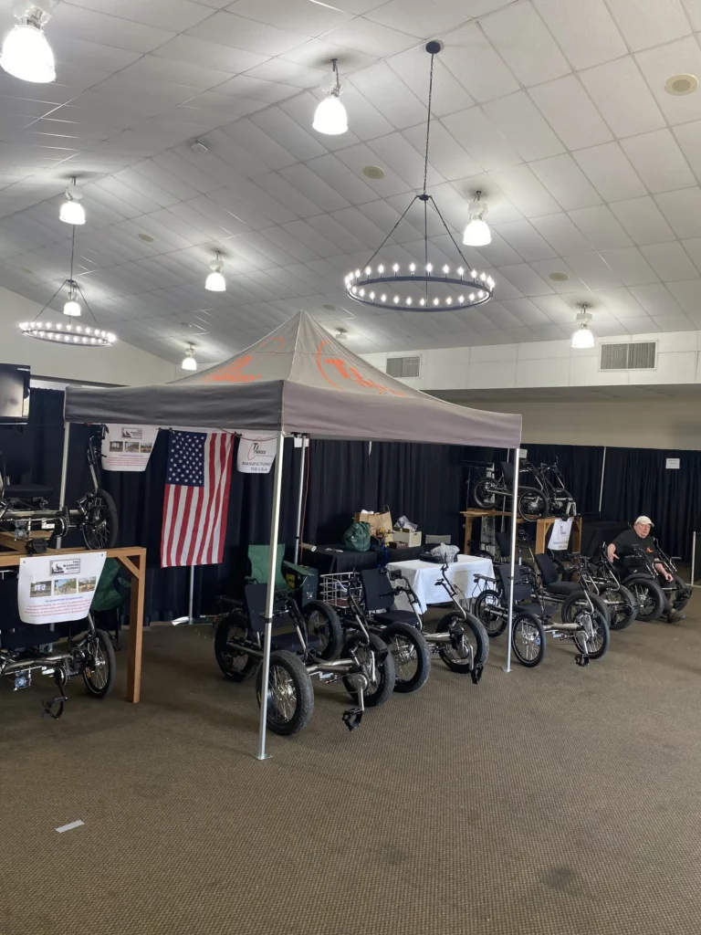 Ti-Trikes also had a large and well-staffed booth, with the quad getting a lot of attention. 