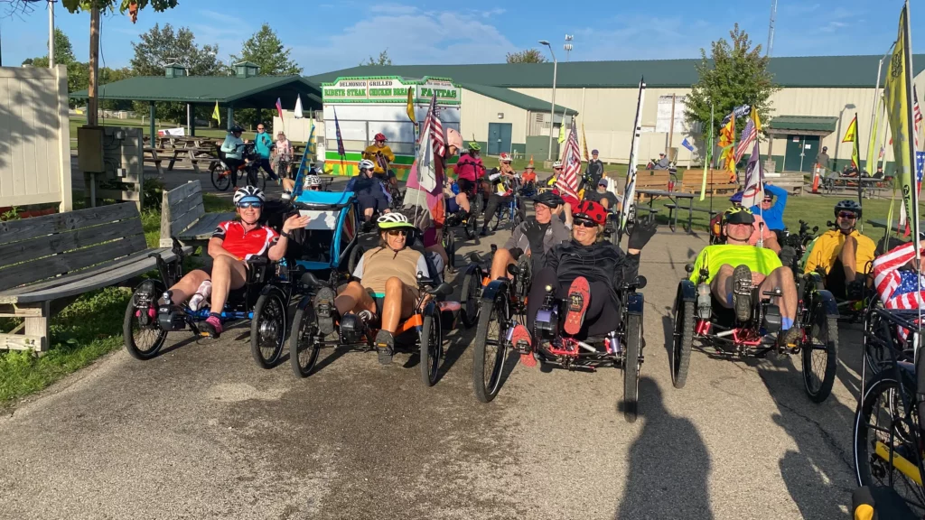 Sunday morning's ride promised good weather and a pleasant 20 miles in length with breakfast in the middle and small gifts from AZUB at the end. Not surprisingly, 60 riders participated.