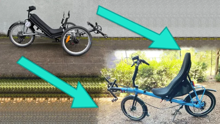 from a recumbent tricycle to a recumbent bicycle