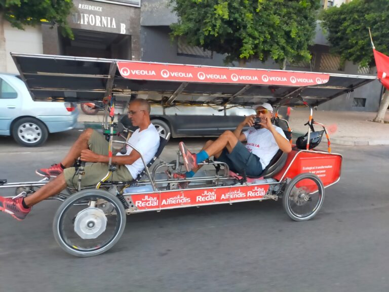 Morocco to Dubai on a recumbent tandem quad powered by solar energy