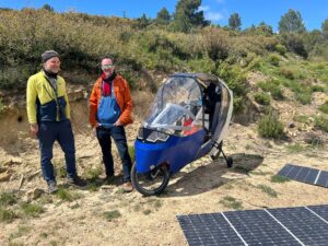 Like a velomobile with an option to sleep inside