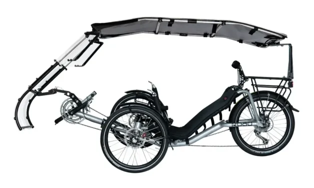Veltop Power Ride – new canopy designed to support solar panel