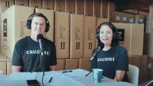 new Cruzbike podcast with Maria Parker and Jim Parker