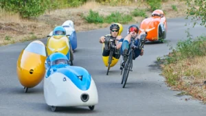 Human Powered Vehicles World Championship 2024 in the UK - racing vehicles