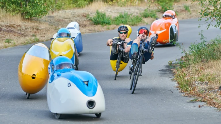 Human Powered Vehicles World Championship 2024 in the UK - racing vehicles
