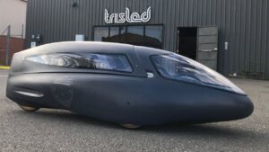 rotomolded racing velomobile from trisled