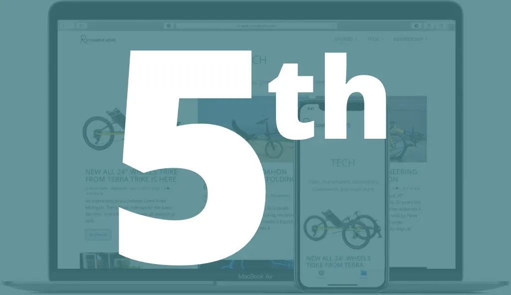 RECUMBENT.news Turns Five: Milestones, Memorable Articles, and two birthday gifts