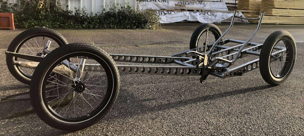 The chasis of the Velorean