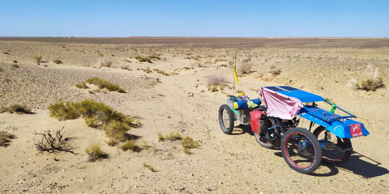 Across Deserts on an AZUB Fat Trike