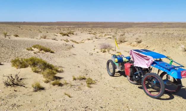 Across Deserts on an AZUB Fat Trike